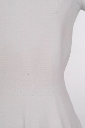 Robe Alaïa Blanc en Viscose