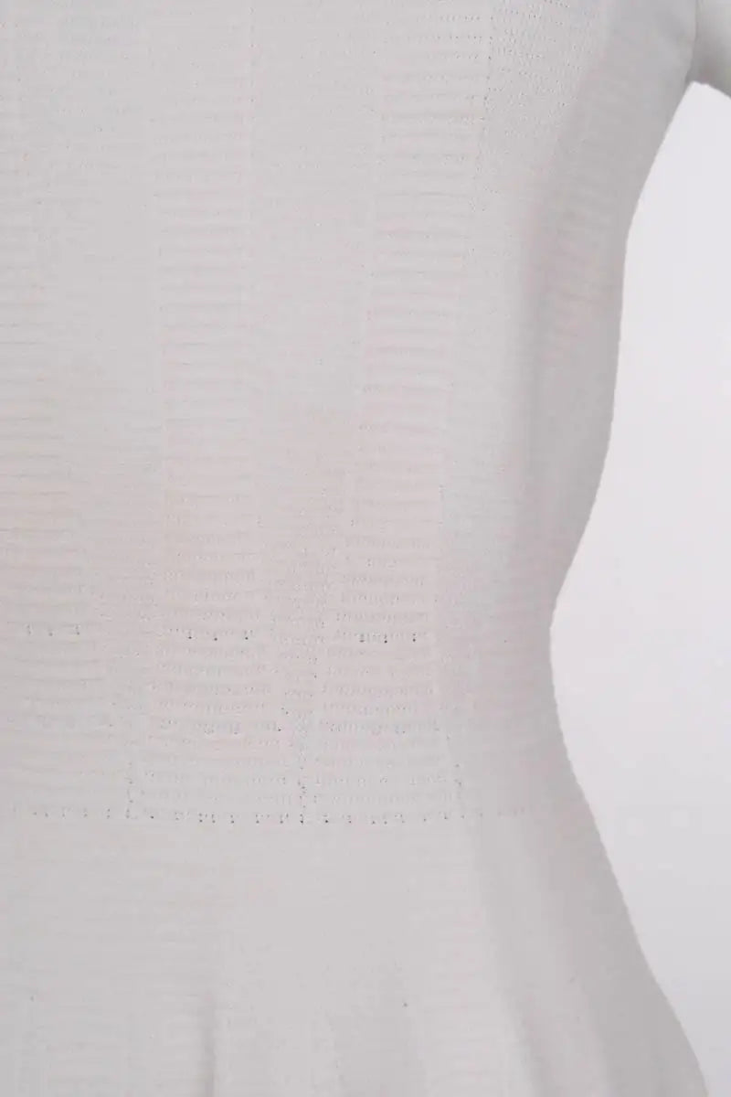 Robe Alaïa Blanc en Viscose
