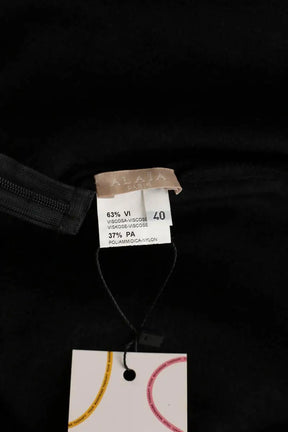 Robe Alaïa Noir en Viscose