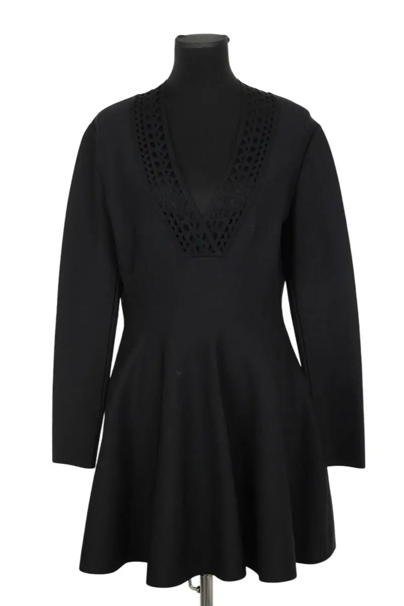 Robe Alaïa Noir en Viscose, taille XL - Seconde Main