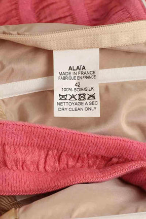 Robe Alaïa Rose en Soie