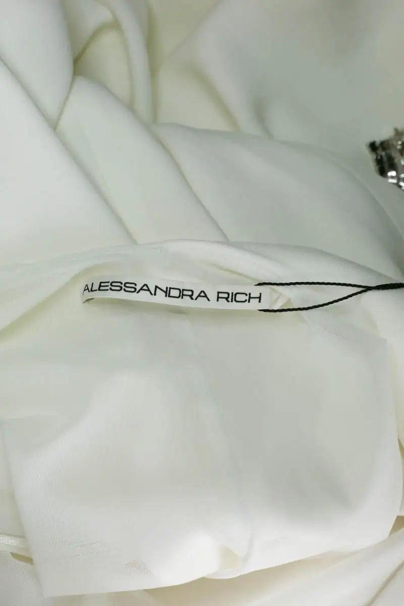 Robe Alessandra Rich Ecru en Viscose