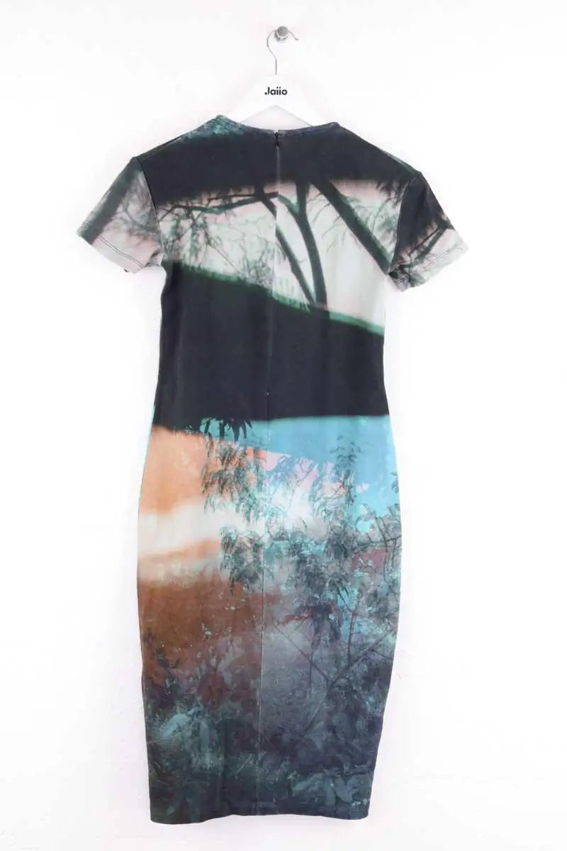 Robe Alexander McQueen Bleu en Coton