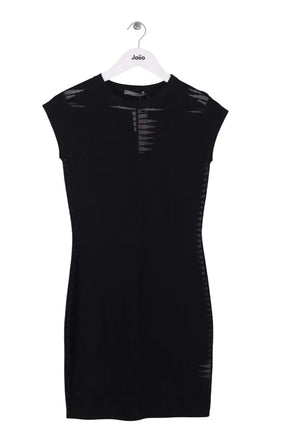 Robe Alexander McQueen Noir en Viscose, taille M - Seconde Main