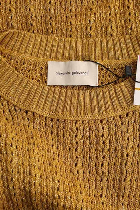 Robe Alexandra Golovanoff Doré en Viscose
