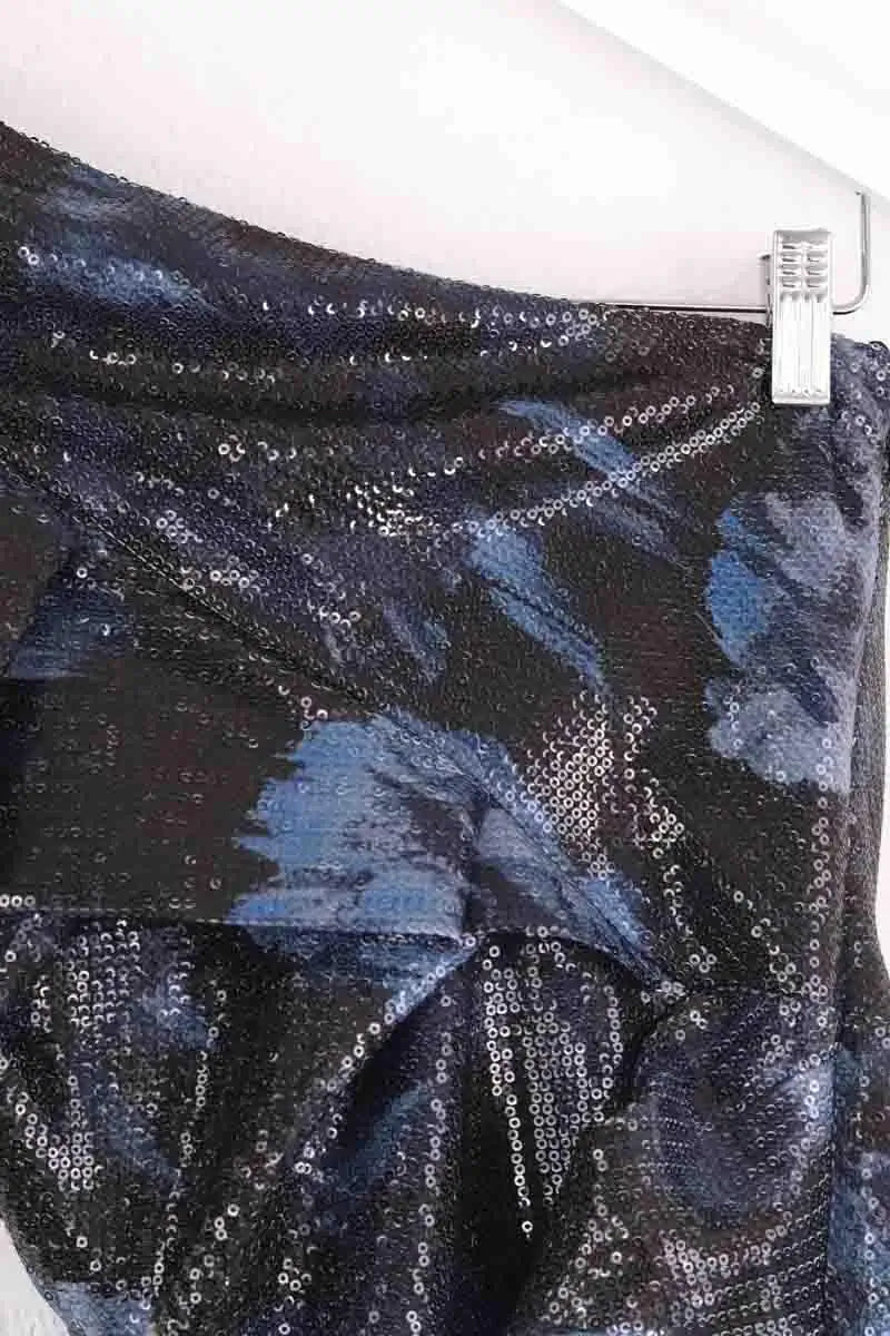 Robe Alexandre Vauthier Bleu en Paillettes