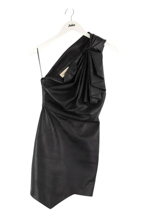 Robe Alexandre Vauthier Noir en Cuir, taille XS - Seconde Main