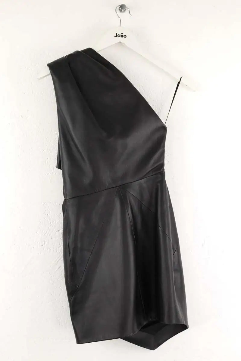 Robe Alexandre Vauthier Noir en Cuir