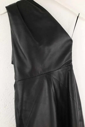 Robe Alexandre Vauthier Noir en Cuir