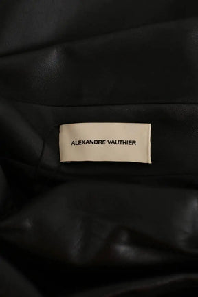 Robe Alexandre Vauthier Noir en Cuir