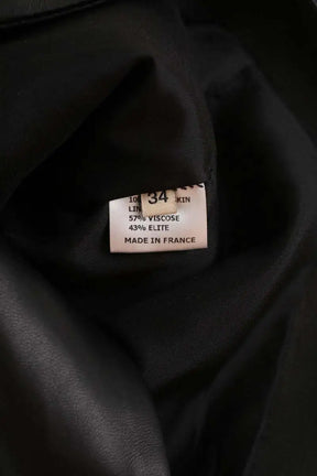Robe Alexandre Vauthier Noir en Cuir