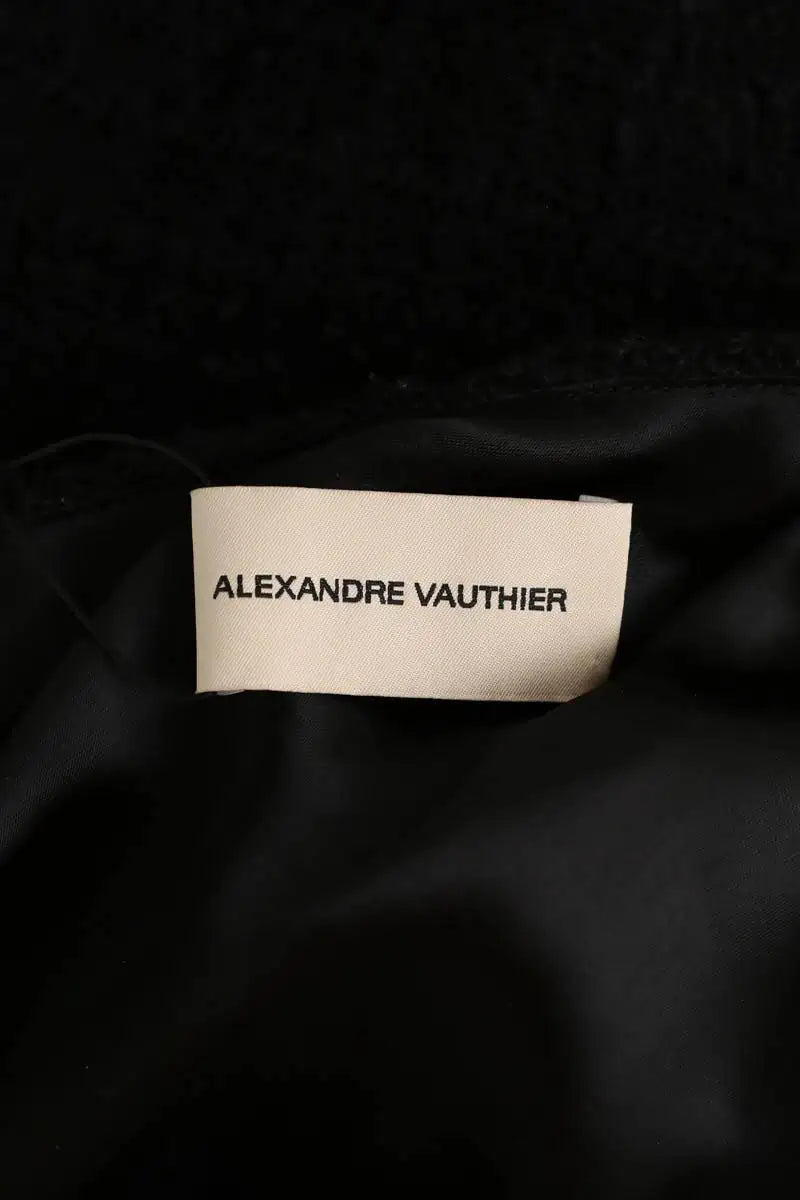 Robe Alexandre Vauthier Noir en Laine