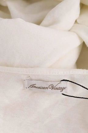 Robe American Vintage Blanc en Coton