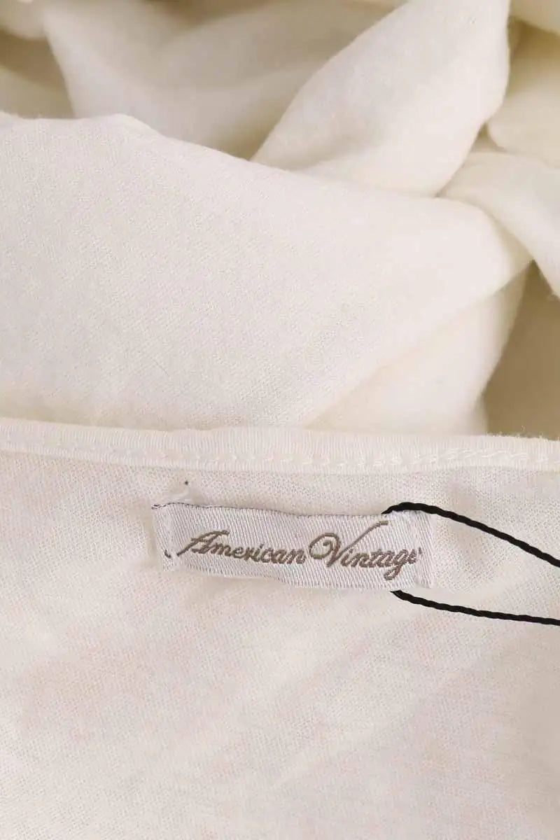 Robe American Vintage Blanc en Coton