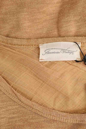 Robe American Vintage Camel en Coton