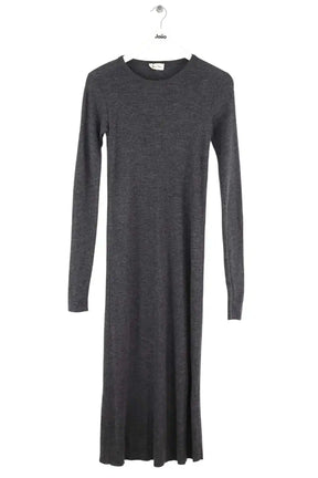 Robe American Vintage Gris en Laine, taille S - Seconde Main