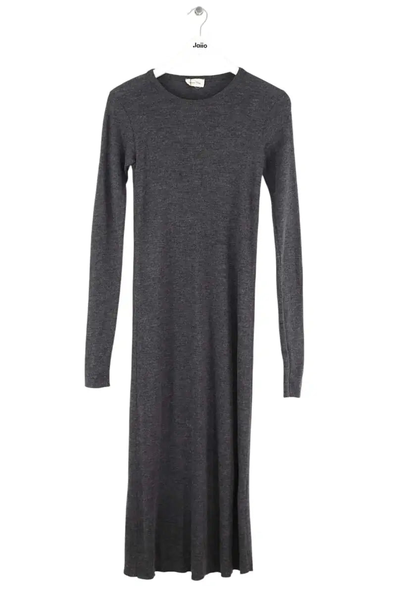 Robe American Vintage Gris en Laine, taille S - Seconde Main