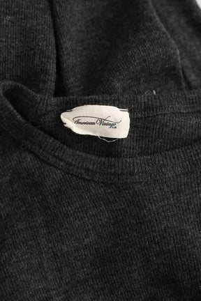 Robe American Vintage Gris en Laine