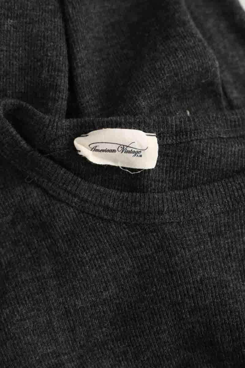 Robe American Vintage Gris en Laine