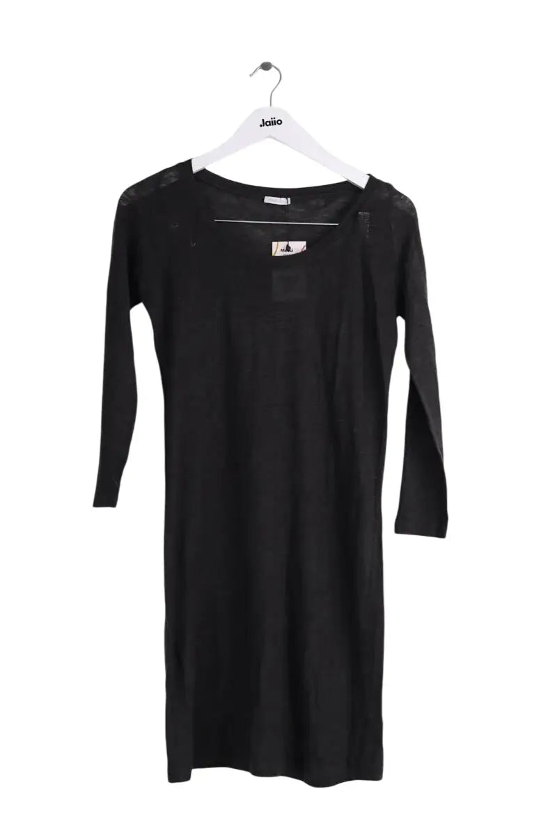 Robe American Vintage Noir en Lin, taille S - Seconde Main
