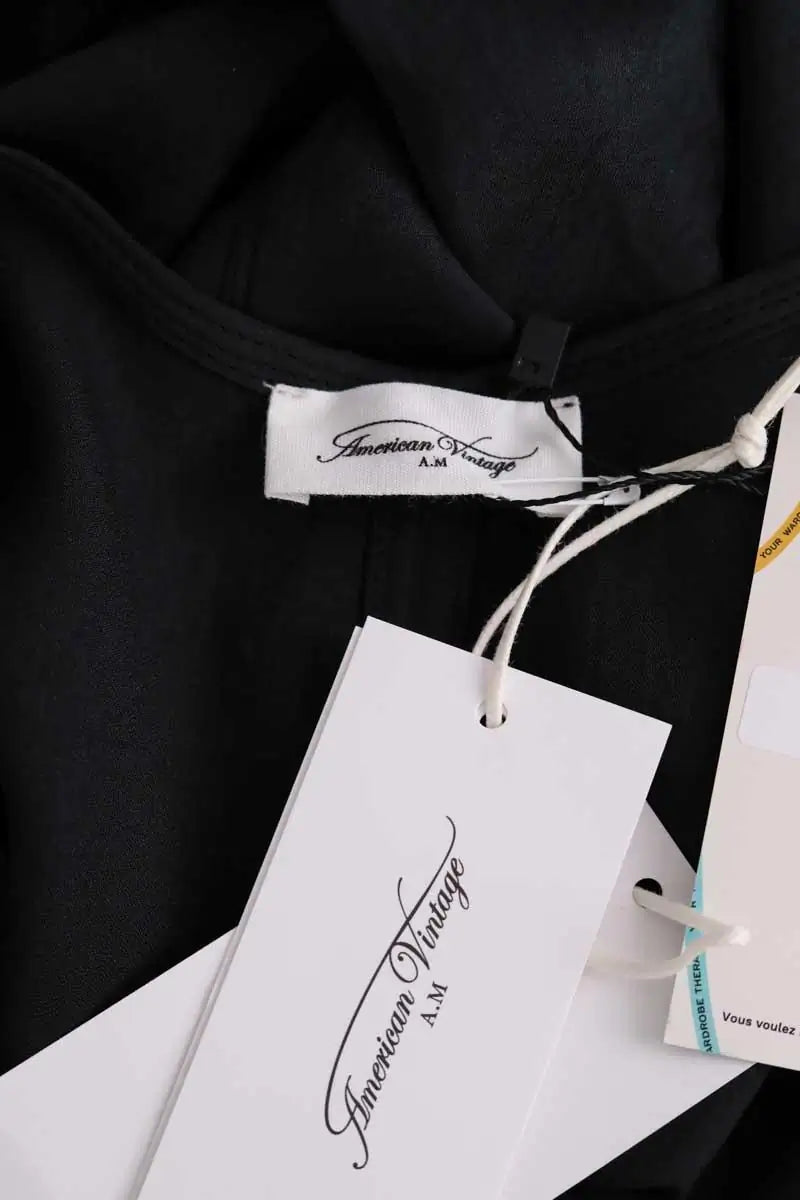 Robe American Vintage Noir en Synthétique