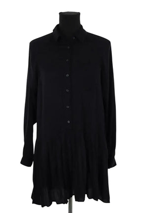 Robe American Vintage Noir en Viscose, taille S - Seconde Main