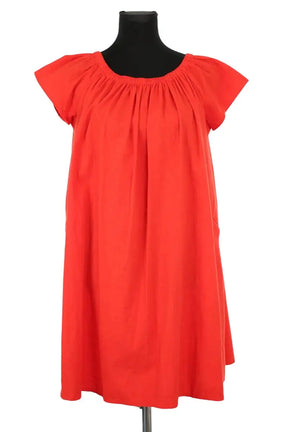 Robe American Vintage Rouge en Coton, taille S - Seconde Main