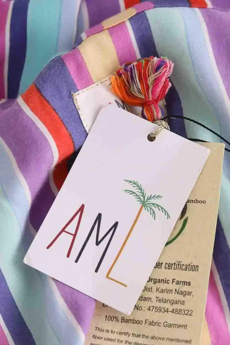 Robe AML Paris Multicolore en Soie