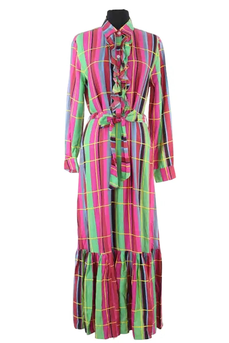 Robe AML Paris Multicolore en Soie, taille XL - Seconde Main