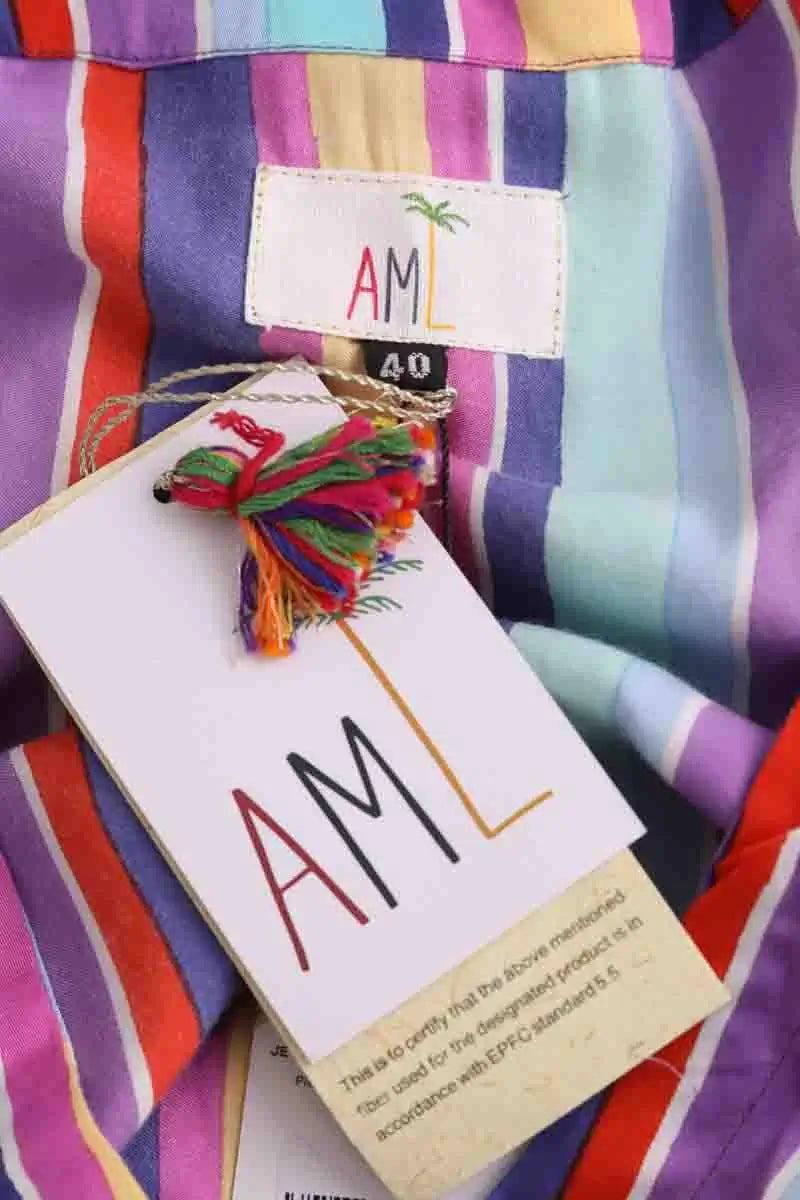 Robe AML Paris Multicolore en Synthétique