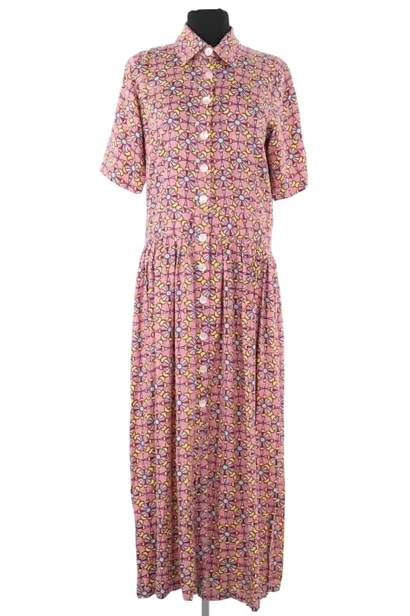 Robe AML Paris Rose en Coton, taille S - Seconde Main