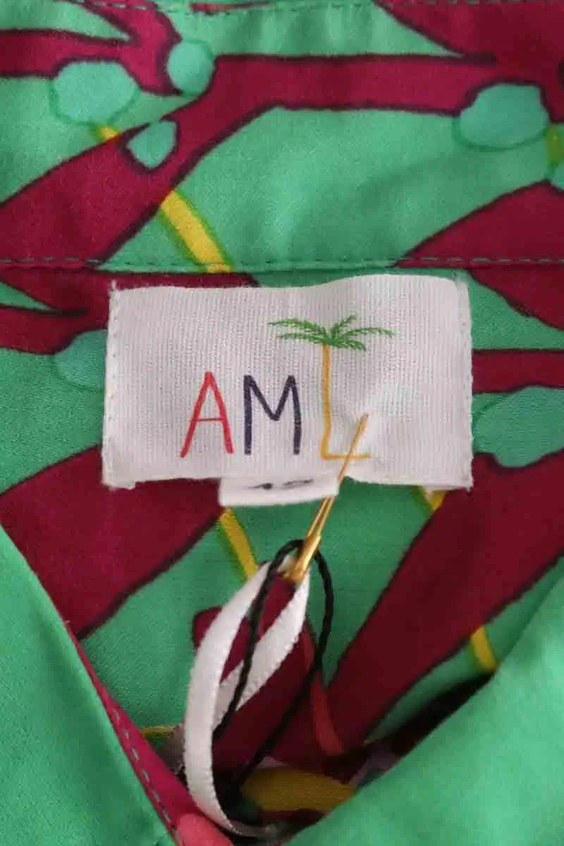 Robe AML Paris Vert en Soie