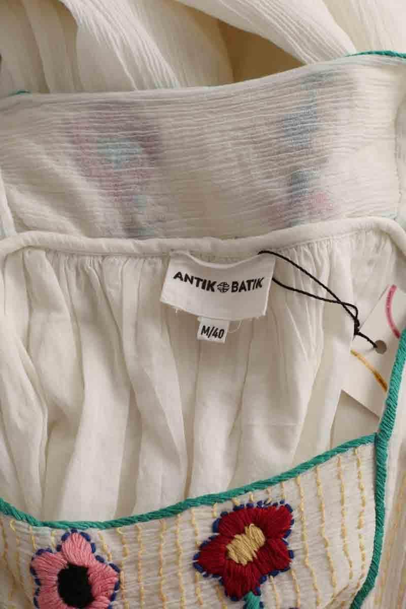 Robe Antik Batik Blanc en Coton