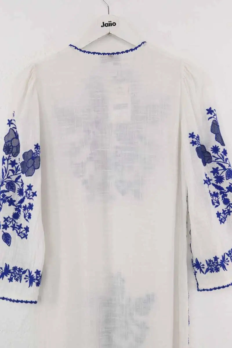 Robe Antik Batik Blanc en Coton