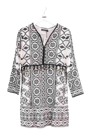 Robe Antik Batik Blanc en Coton, taille S - Seconde Main