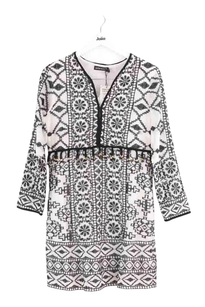 Robe Antik Batik Blanc en Coton, taille S - Seconde Main
