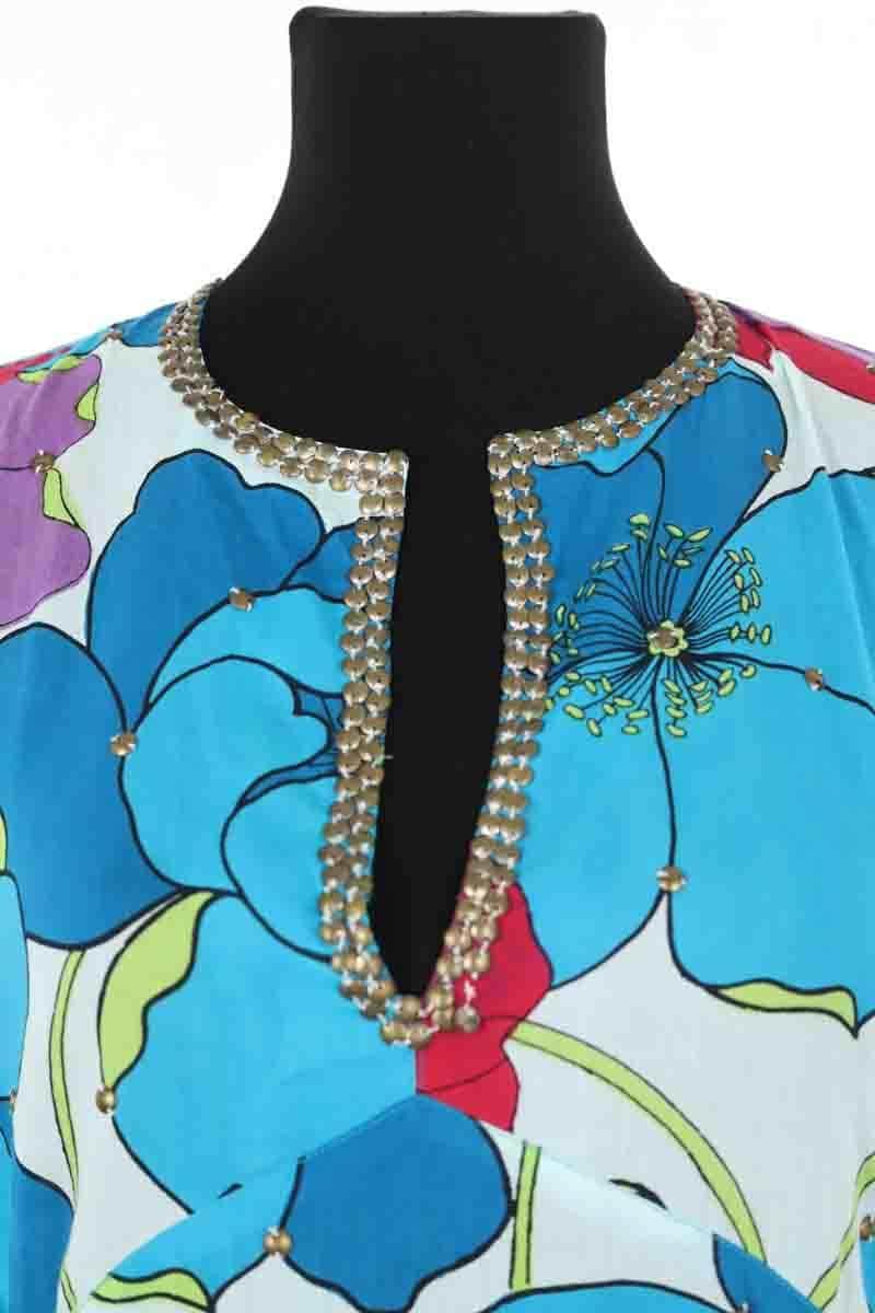 Robe Antik Batik Bleu en Coton