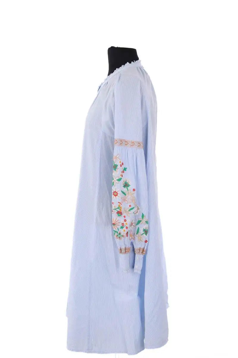 Robe Antik Batik Bleu en Coton