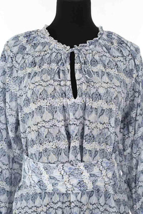 Robe Antik Batik Bleu en Coton