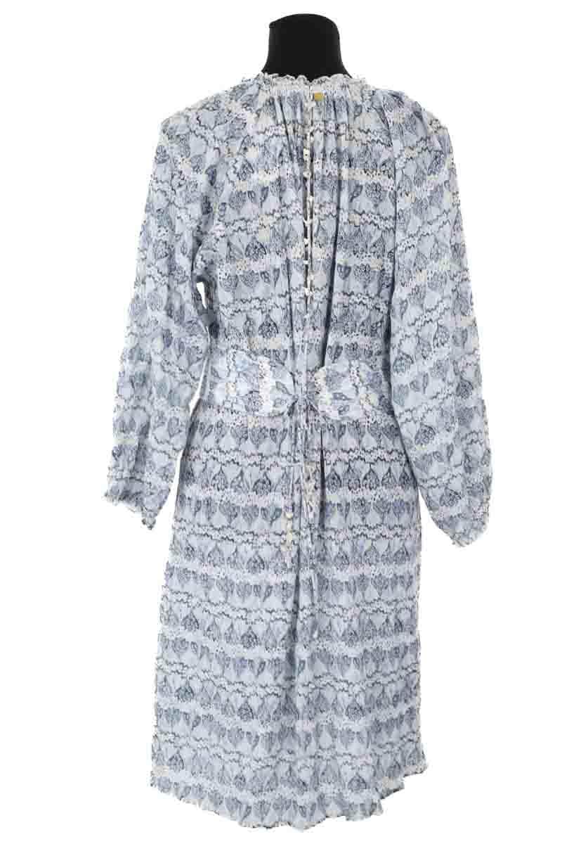 Robe Antik Batik Bleu en Coton