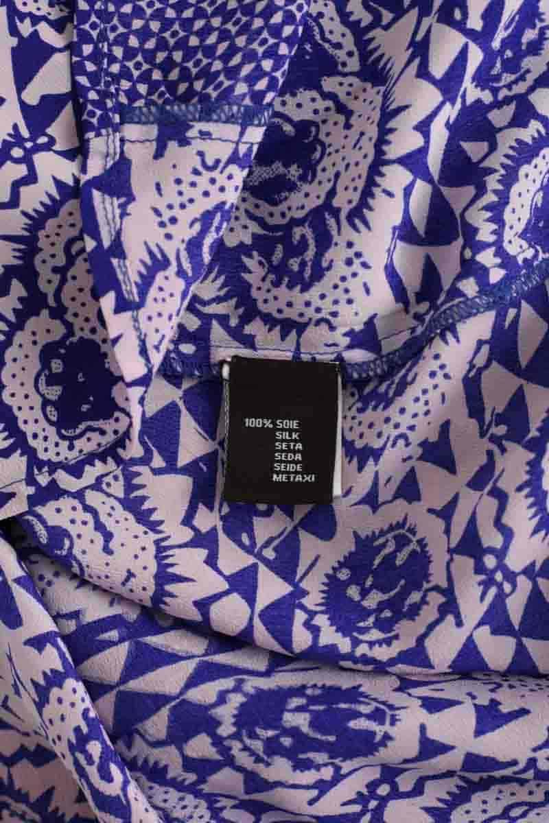 Robe Antik Batik Bleu en Soie