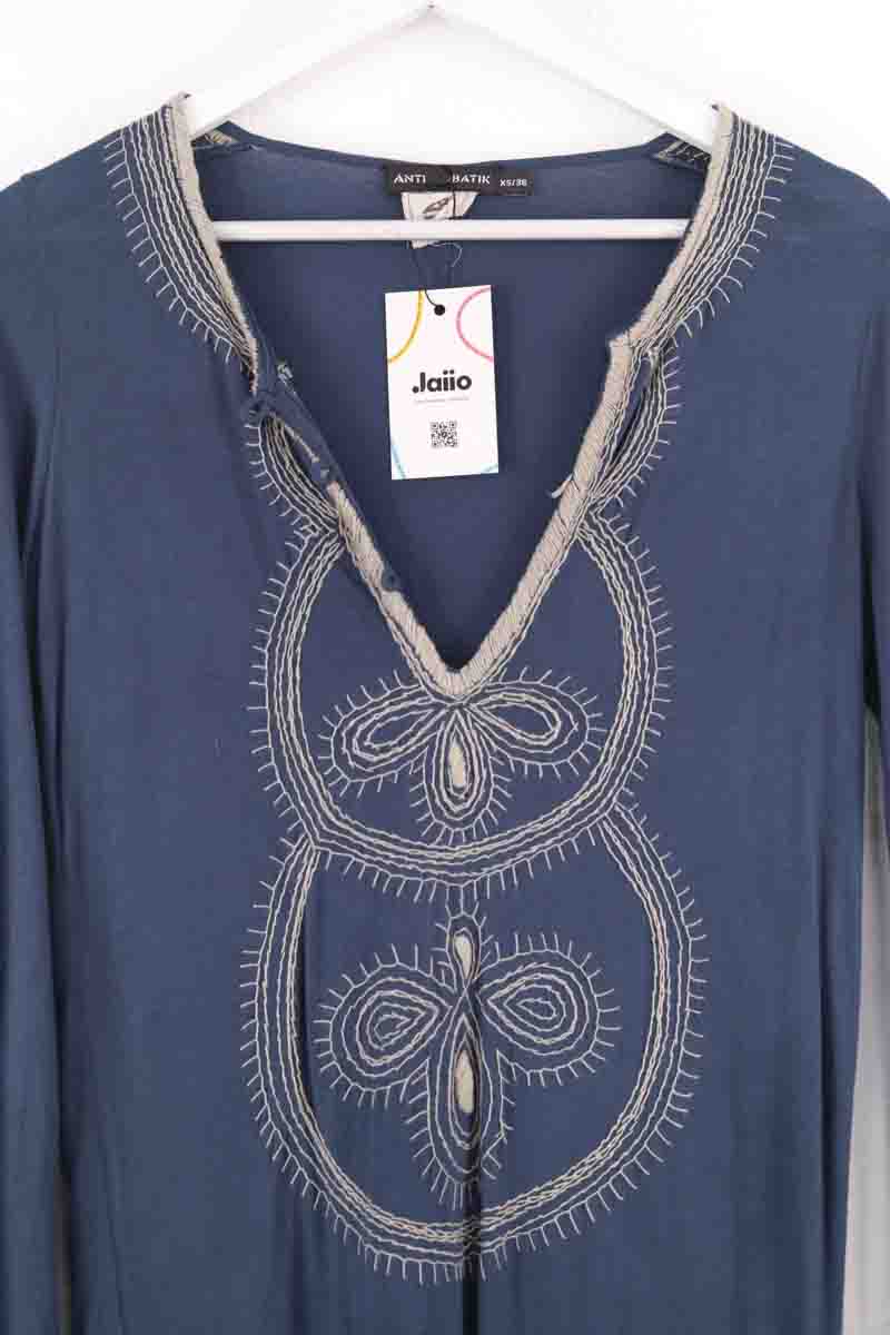 Robe Antik Batik Bleu en Viscose