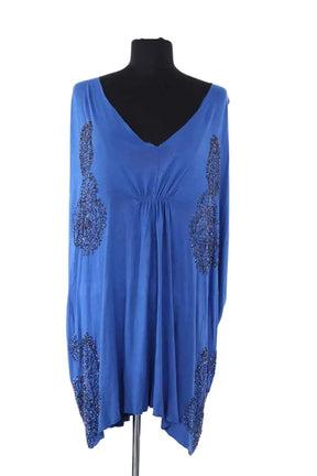 Robe Antik Batik Bleu en Viscose, taille S - Seconde Main