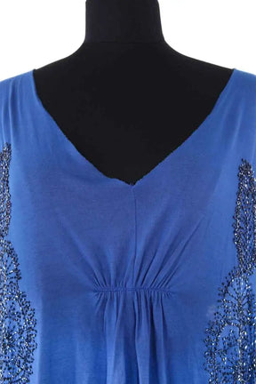 Robe Antik Batik Bleu en Viscose