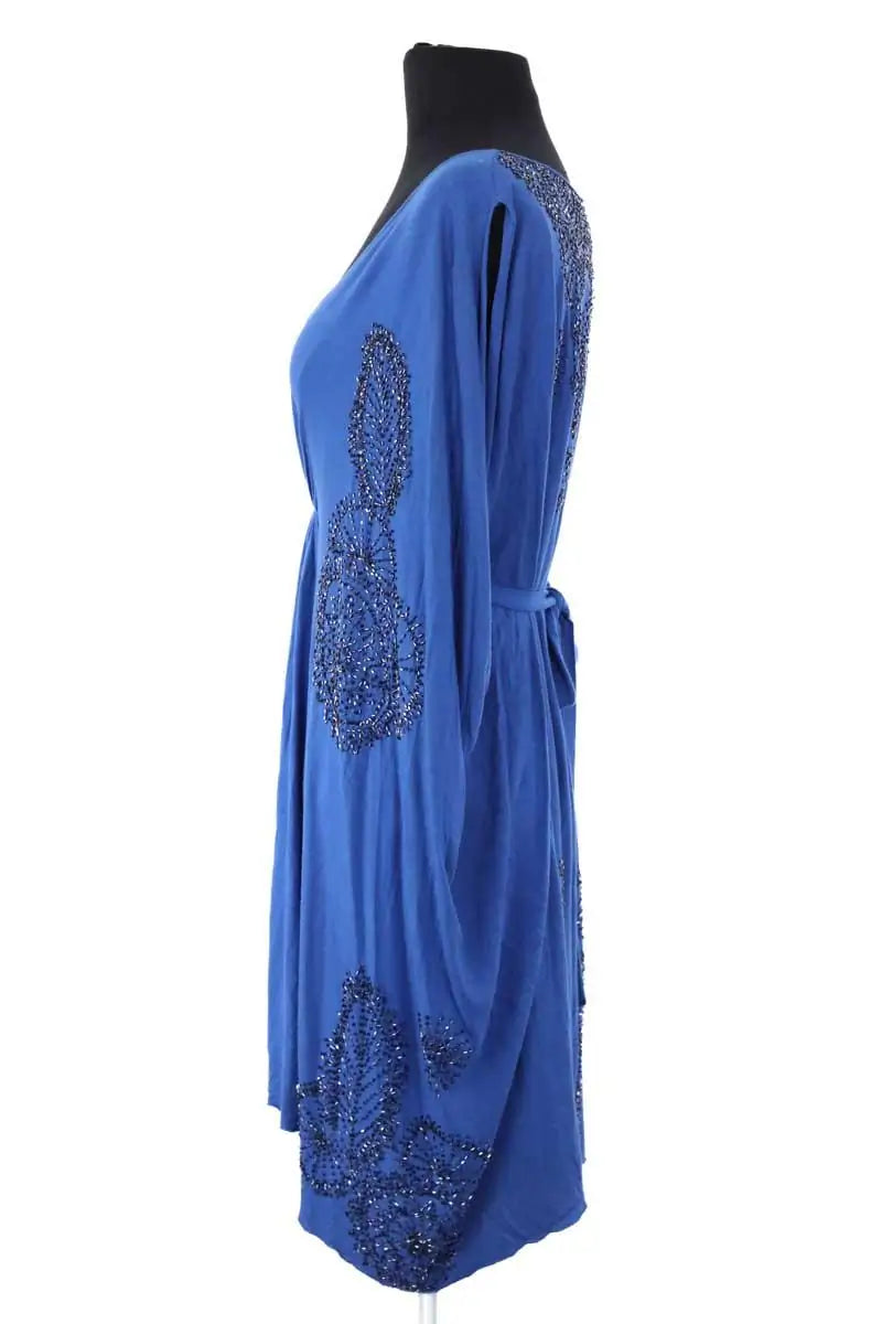 Robe Antik Batik Bleu en Viscose