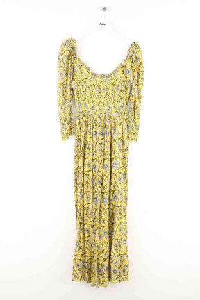 Robe Antik Batik Jaune en Coton