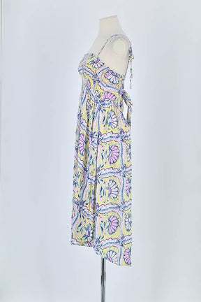 Robe Antik Batik Jaune en Viscose