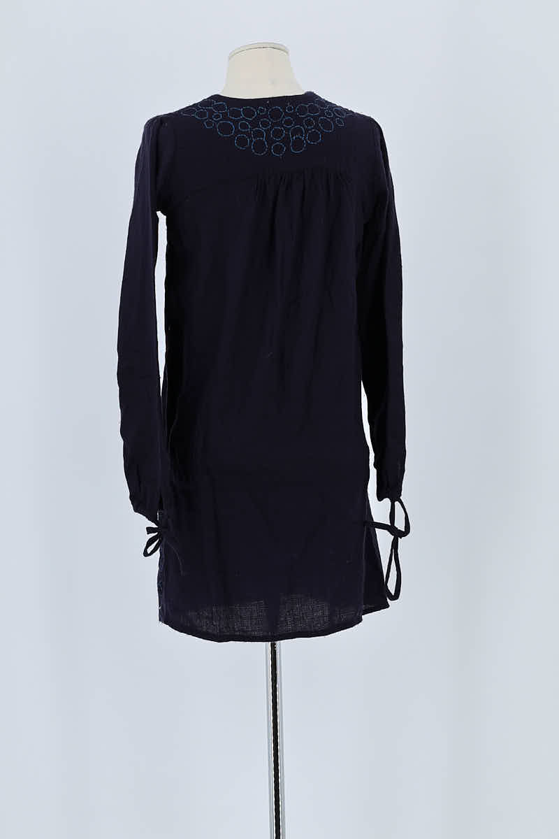 Robe Antik Batik Marine en Laine