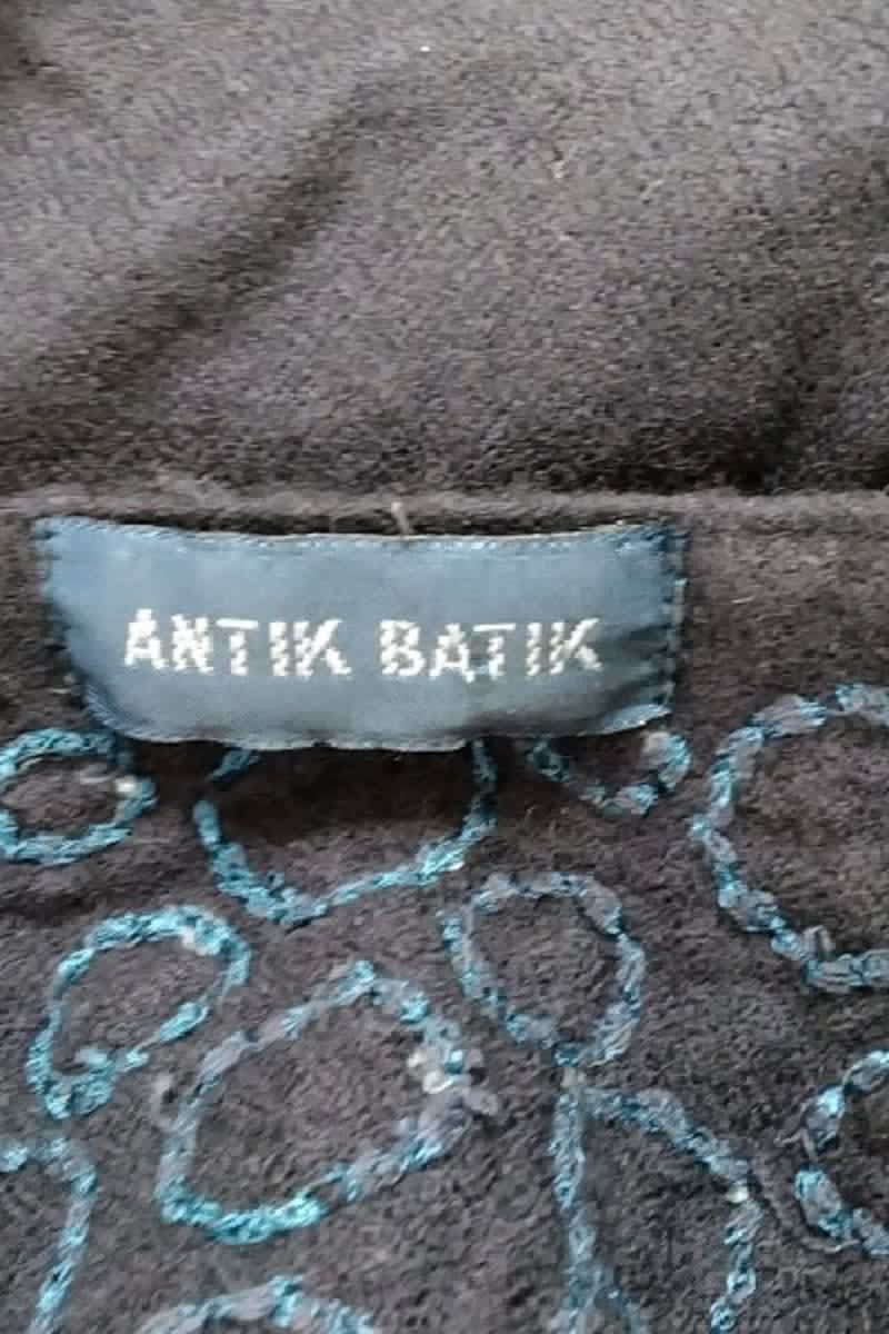 Robe Antik Batik Marine en Laine