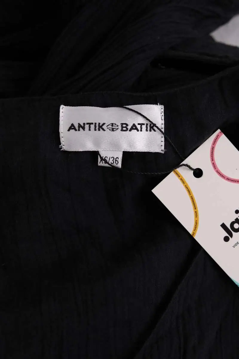 Robe Antik Batik Noir en Coton